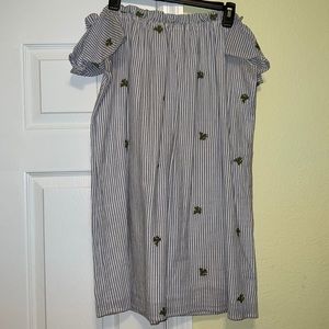 Off the shoulder cute cactus sundress